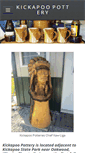 Mobile Screenshot of kickapoopottery.com
